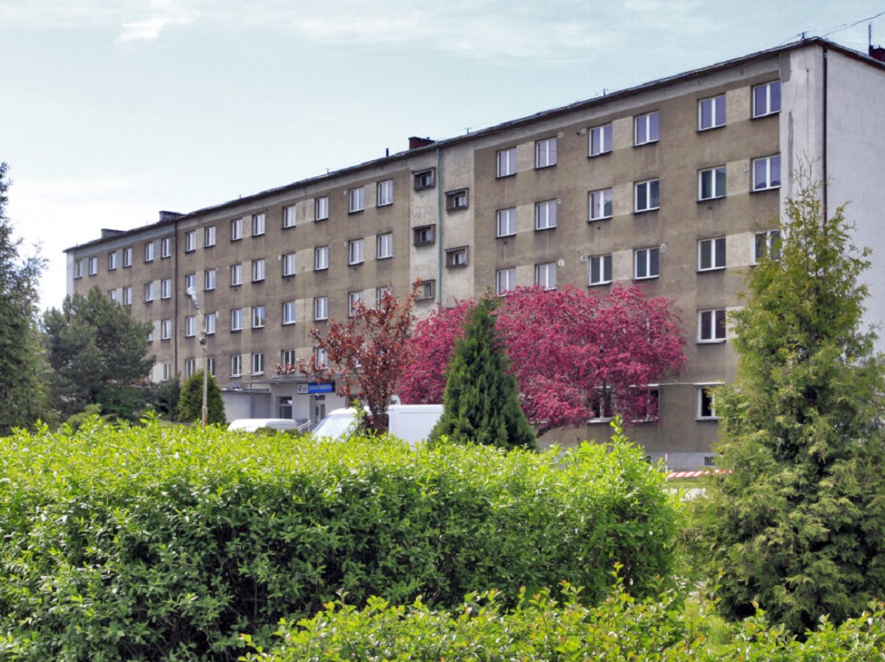 Wejście główne do budynku przy ul. Łąkowej 